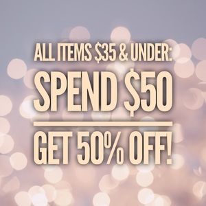 50% Off Closet Clear Out Sale!